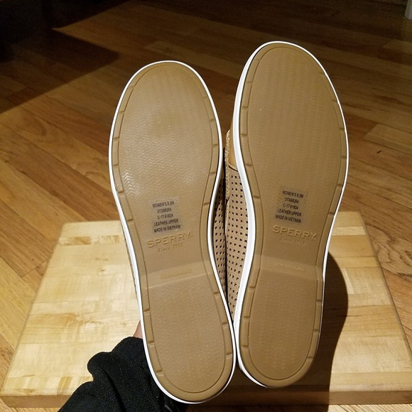 Sperry Coil ivy pref tan leather boat shoes sz 9.5 - Picture 7 of 7